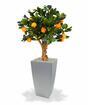 Bonsai artificiale Limone arancione 65 cm