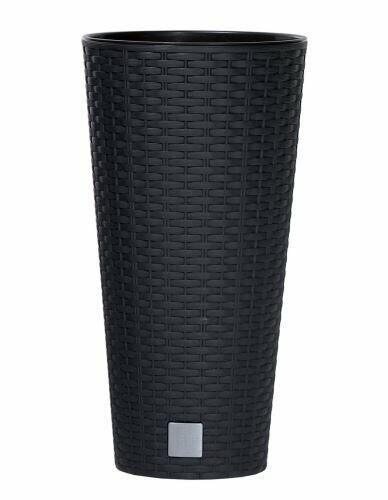 Fioriera RATO TUBUS + deposito antracite 25cm