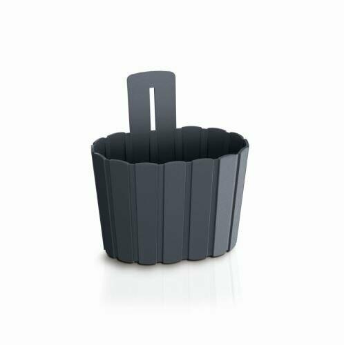 Fioriera sospesa BOARDEE WALL antracite 19,4cm