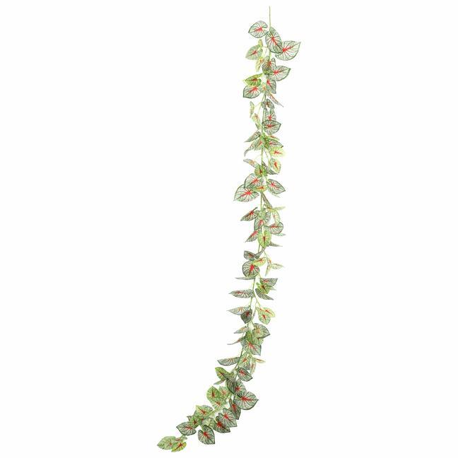 Ghirlanda artificiale Calladium colorato 190 cm