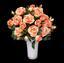 Mazzo artificiale Rosa rosa-albicocca 50 cm