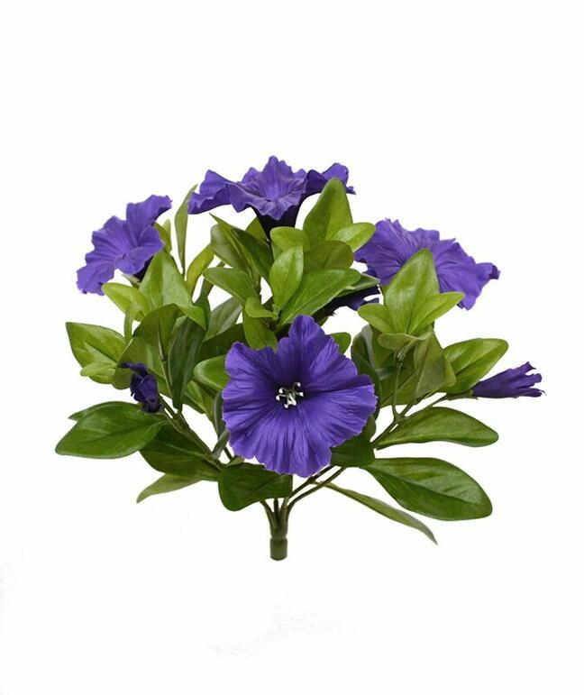 Pianta artificiale Petunia viola 25 cm