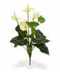 Pianta di anthurium artificiale bianco 40 cm