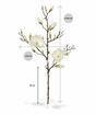Ramo artificiale Crema di magnolia 100 cm