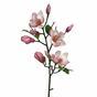 Ramo artificiale Magnolia rosa 80 cm
