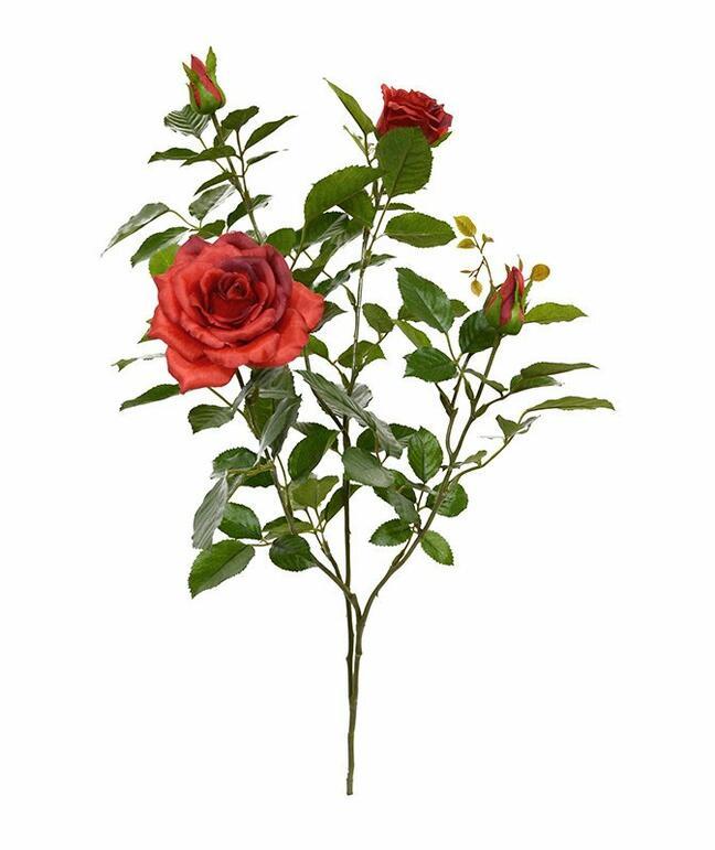 Ramo artificiale Rosa rossa 70 cm