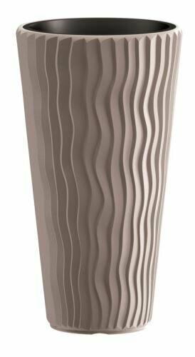SANDY SLIM vaso + inserto moka 29,7 cm