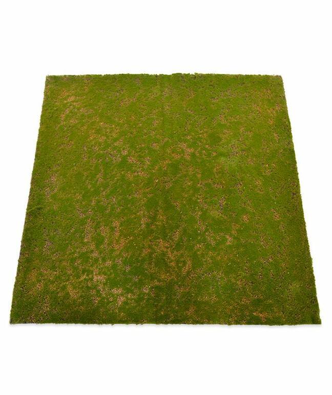 Tappeto di muschio artificiale 100 x 100 cm - verde