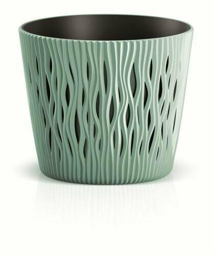 Vaso da fiori con salvia SANDY ROUND 18,9 cm