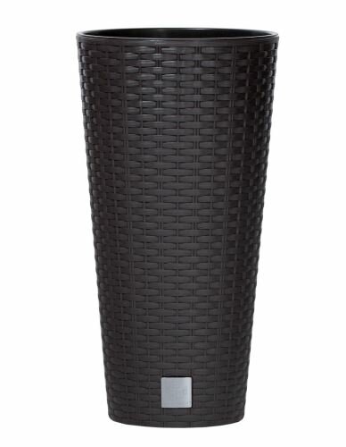Vaso di fiori Rato da 8 litri con inserto 20 x 20 x 38 cm in bianco