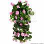 Viticcio artificiale Geranio rosa 70 cm