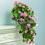 Viticcio artificiale Geranio rosa 70 cm