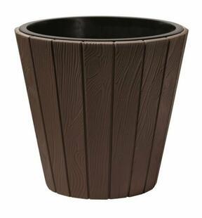 WOODE vaso + deposito marrone 48,8 cm
